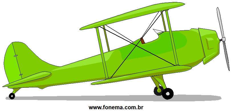 Avião Antigo Verde