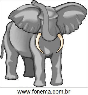 Imagem de Elefante Para Alfabetização