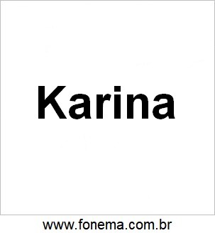 Imagem de Karina Para Alfabetização