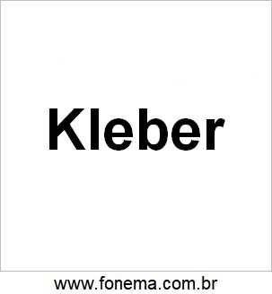 Imagem de Kleber Para Alfabetização