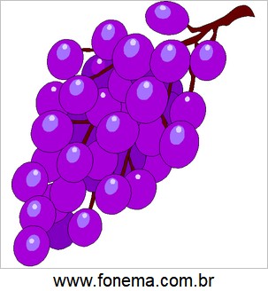 Imagem de Uvas Para Alfabetização