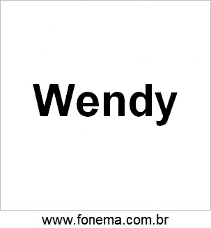 Imagem de Wendy Para Alfabetização