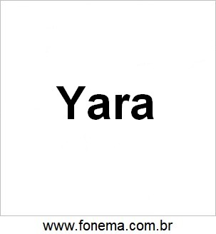 Imagem de Yara Para Alfabetização