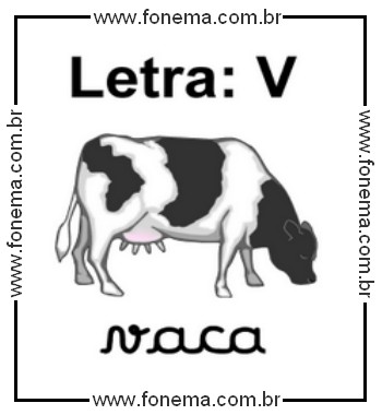 Letra V de Vaca